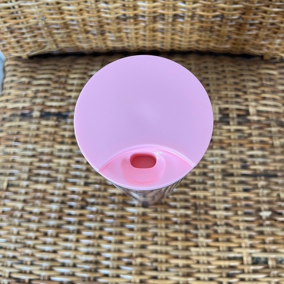 Starbucks 2018 Holiday Travel Cup Tumbler 16 oz Sparkle Glitter Pink Foil RARE - Picture 5 of 5